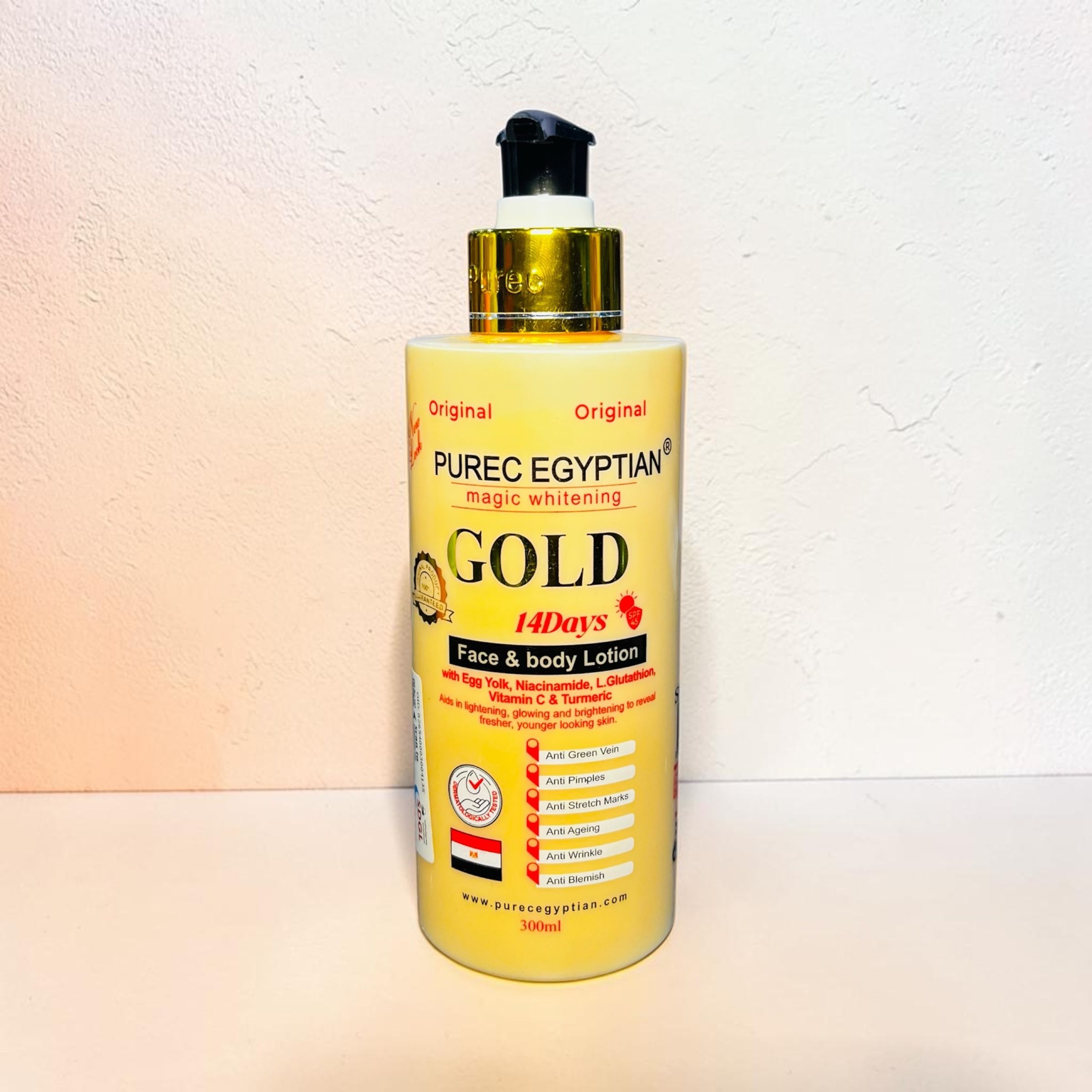PUREC EGYPTIAN GOLD LOTION 300ML